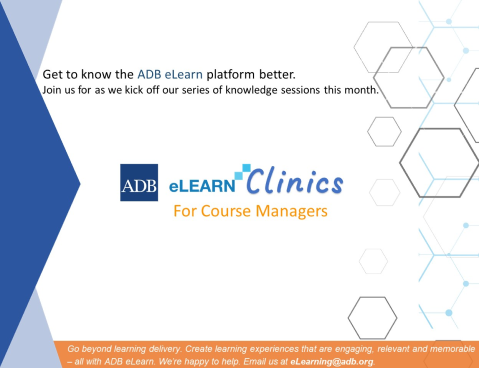  ADB eLearn Clinics - Highlights