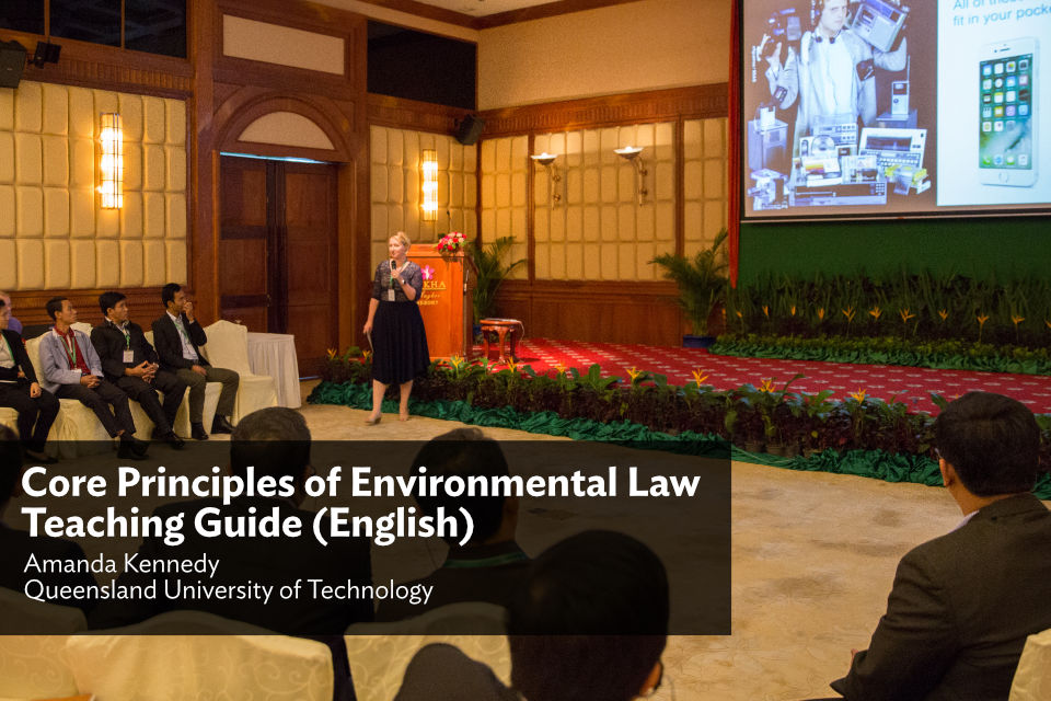 Core Principles of Environmental Law Teaching Guide (English)
