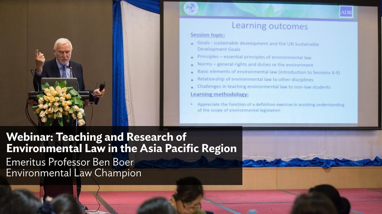Teaching and Research of Environmental Law in the Asia Pacific Region